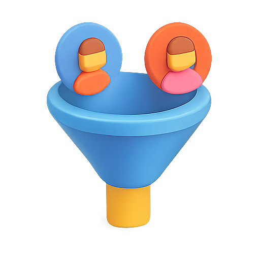 Funnel, 3d, design icon
