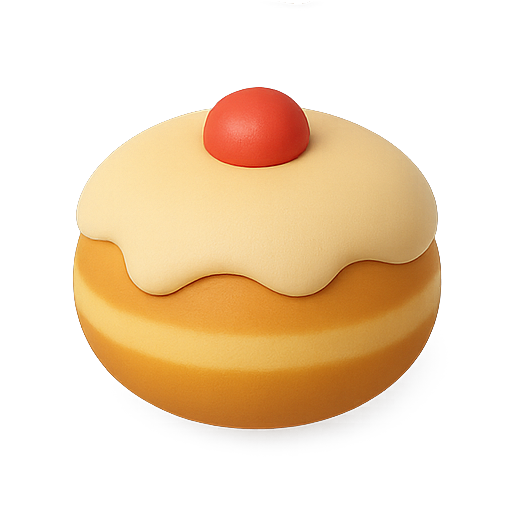 Dessert, 3d, donut icon