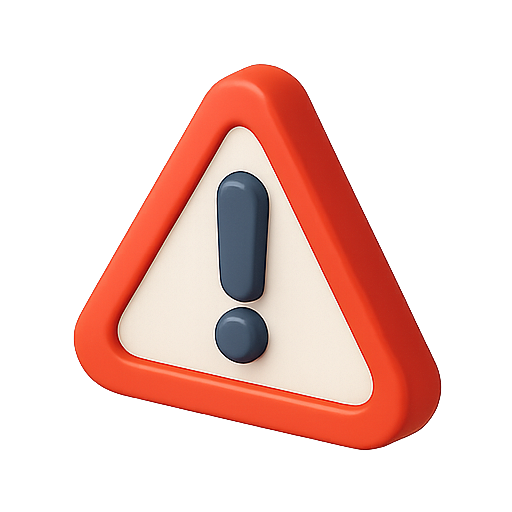 Warning, alert, caution icon