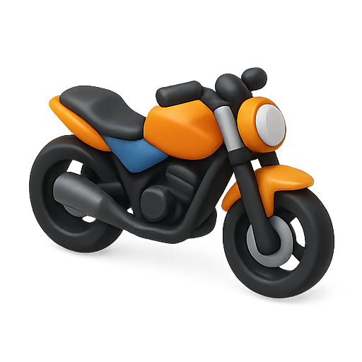 Motorcycle, toy, transportation icon