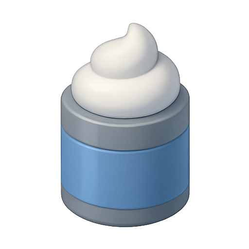 Cream, container, skincare icon