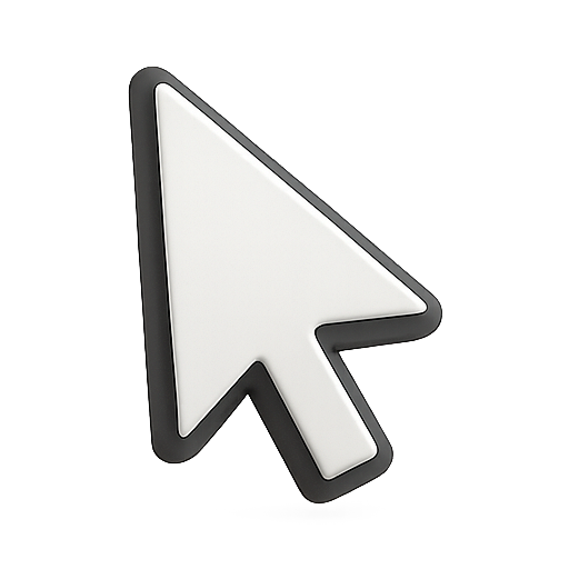 Cursor, pointer, 3d icon