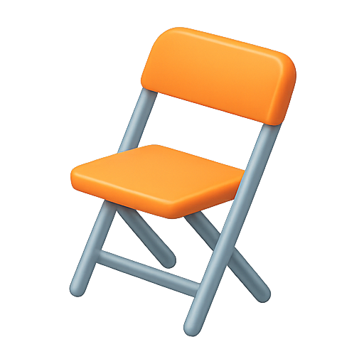 Chair, furniture, 3D icon