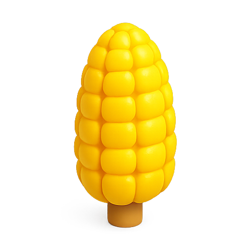 Corn, vegetable, 3d icon