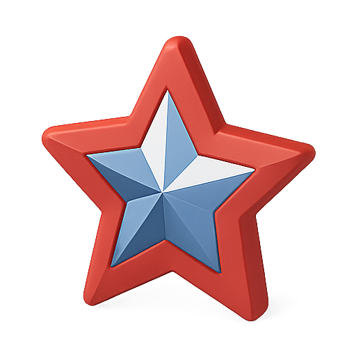 Star, 3d, shape icon