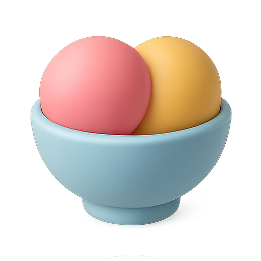 Bowl, colors, spheres icon