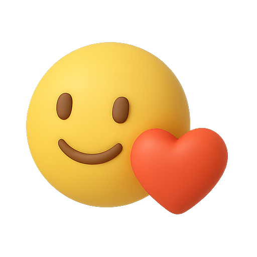 Smiley, heart, emotion icon