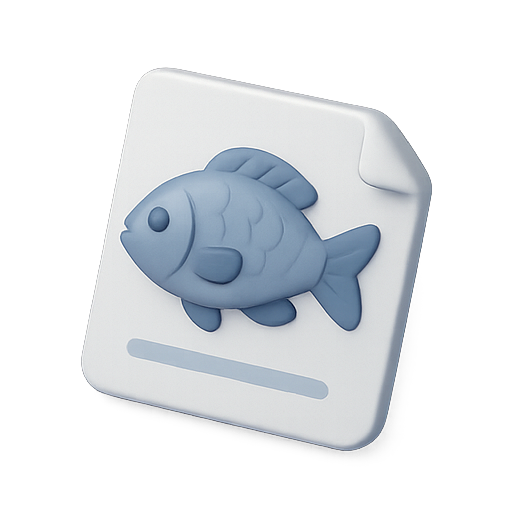 Fish, 3d, design icon