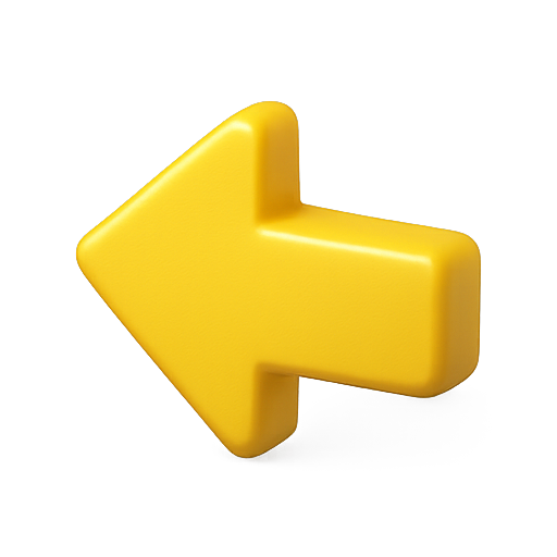 Arrow, left, yellow icon