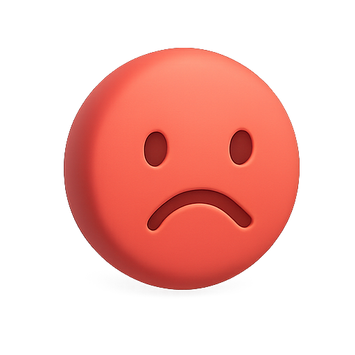 Sad, emoticon, facial expression icon