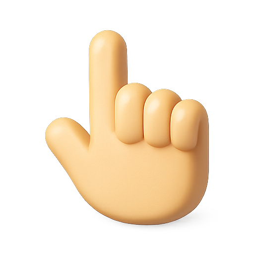 Hand, gesture, up icon