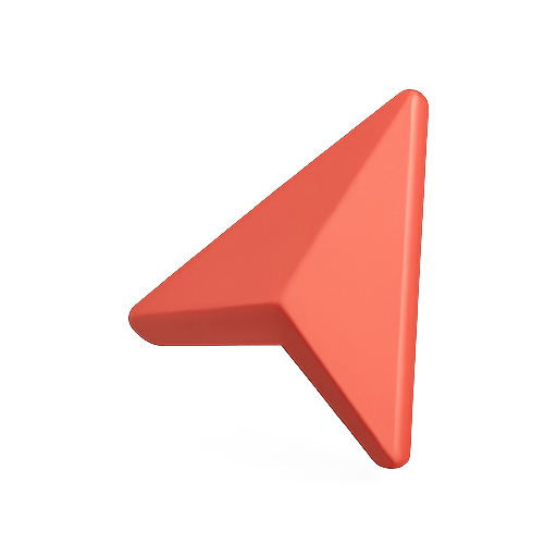 Pointer, 3d shape, render icon