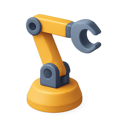 Robot, automation, mechanical icon