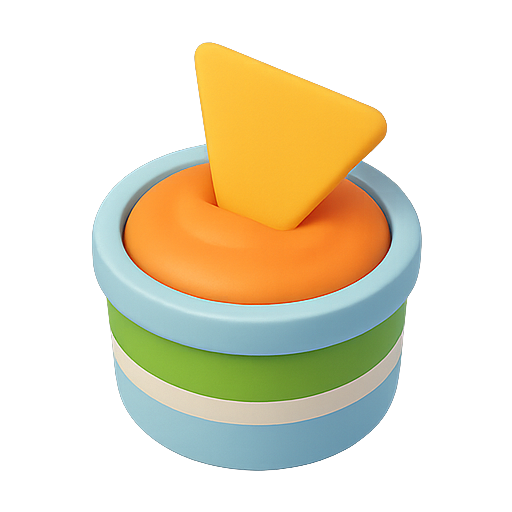 3d, shape, toy icon