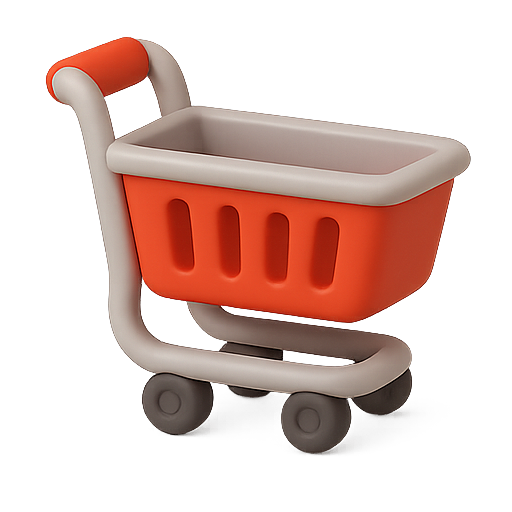 shopping cart, cart, 3D