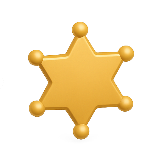 Star, badge, 3d icon