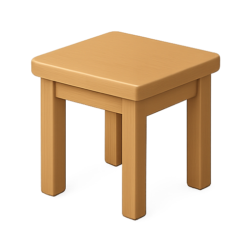 Table, furniture, 3d model icon