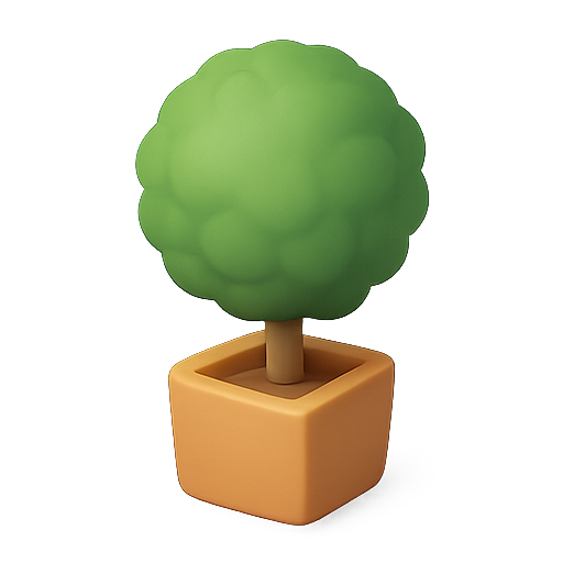 Tree, plant, potted icon