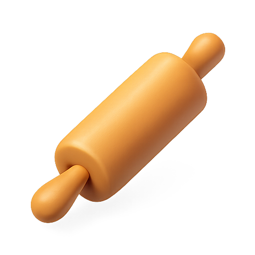 Rolling pin, kitchen, utensil icon