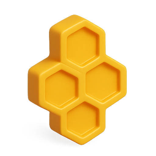3d, yellow, geometry icon