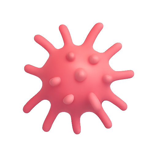 Virus, 3d model, abstract icon