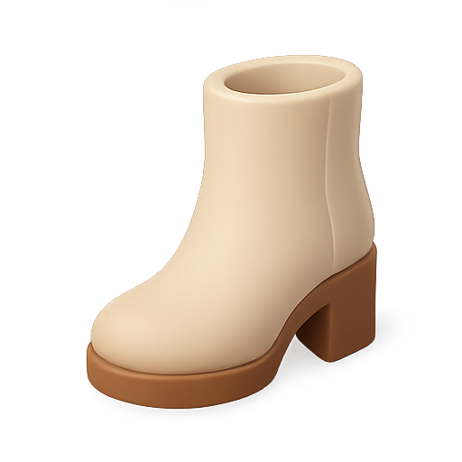 Boot, footwear, 3d model icon
