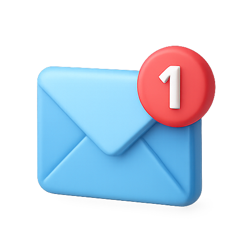 Email, notification, message icon