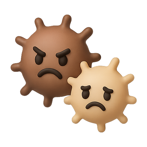 Virus, bacteria, 3d icon
