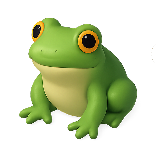 Frog, 3d, character icon