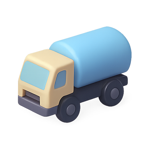 Truck, 3d, vehicle icon