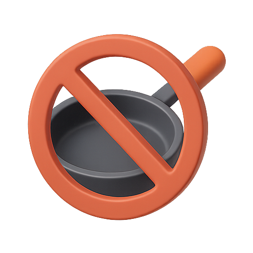 Non, kitchen, frying pan icon