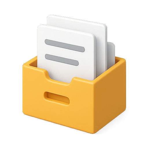 Container, files, storage icon