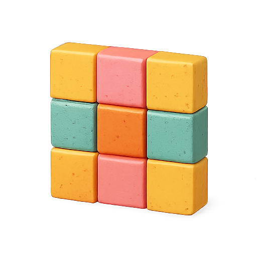 3d, cube, colorful icon