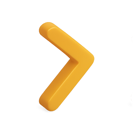 Arrow, 3d, yellow icon