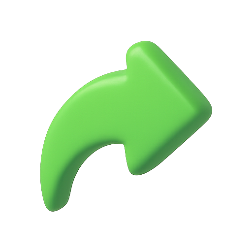 Arrow, green, 3d icon