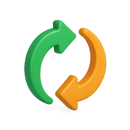 Refresh, recycle, arrows icon