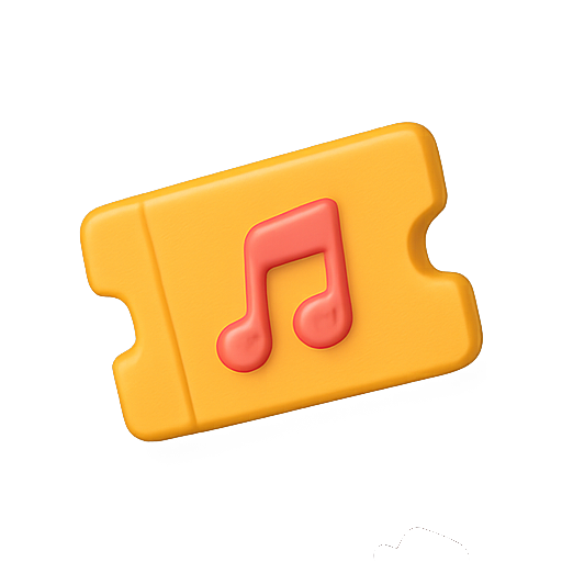 Music, ticket, entertainment icon