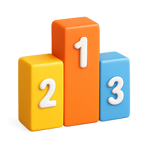 Podium, ranking, numbers icon