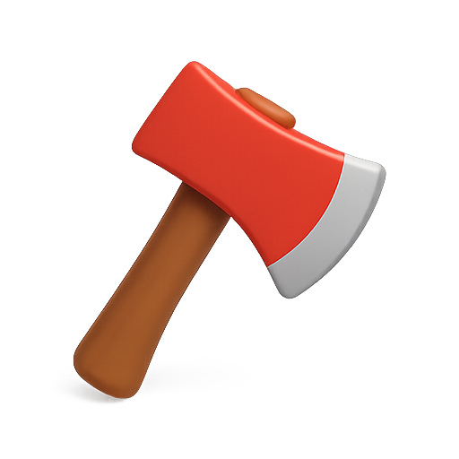 Axe, tool, woodworking icon