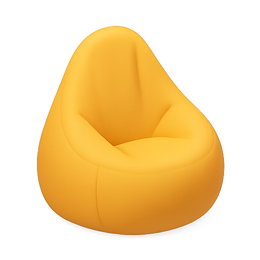 Bean bag, chair, furniture icon