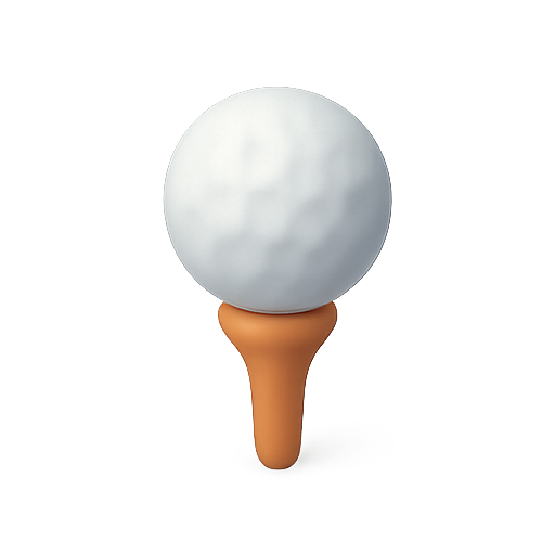 Golf, tee, ball icon