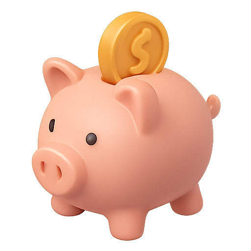 Piggy bank, money, savings icon