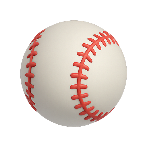Baseball, sports, 3d model icon