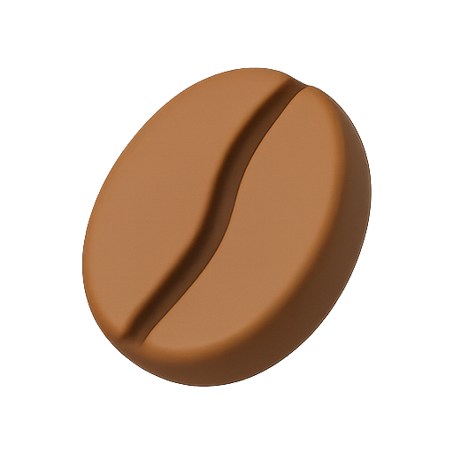 Coffee, bean, 3d icon