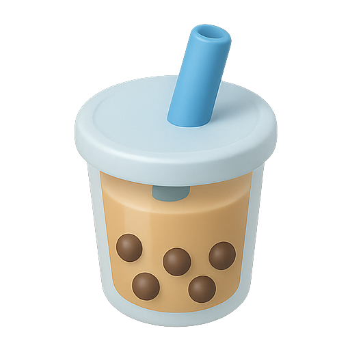 Bubble tea, beverage, cup icon