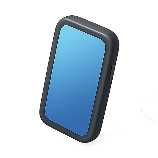 3d, object, blue icon