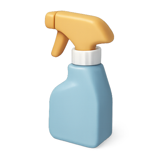 Cleaning, spray bottle, household icon