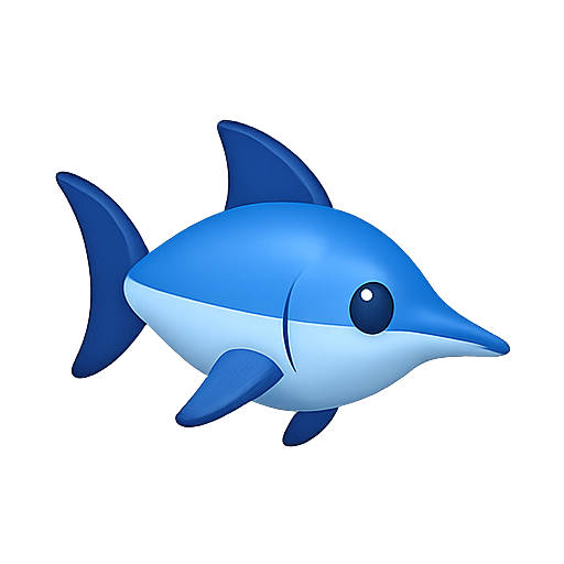 Fish, 3d, marine icon
