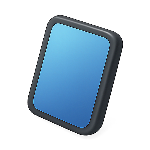 3d, blue, glossy icon