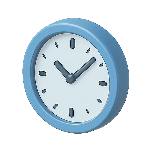Clock, time, alarm icon